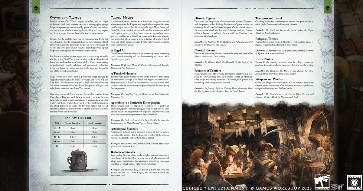 Inside pg 1 Taverns of the Old World
