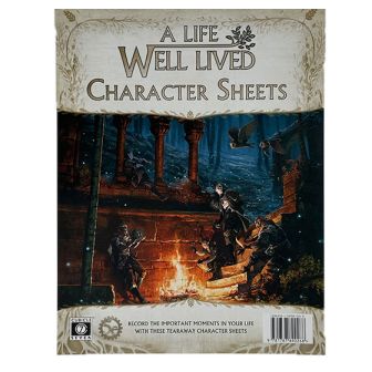 A Life Well Lived - Character Sheet Pad
