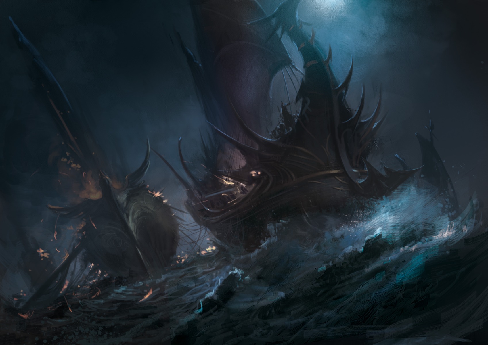 Warhammer_Fantasy_Roleplay_TempleofSpite_0210_DarkElfMerchants_Reuse